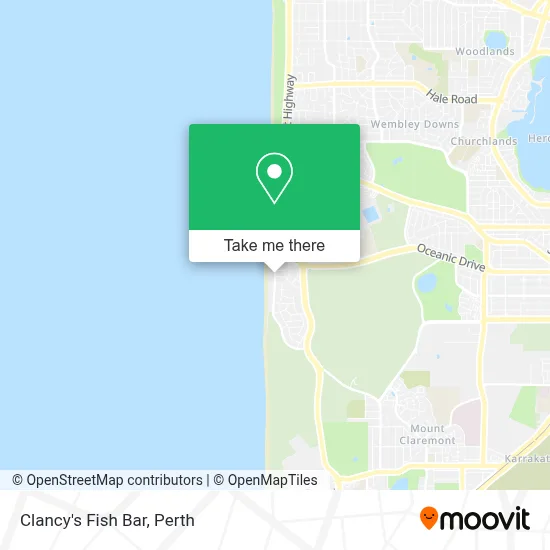 Clancy's Fish Bar map