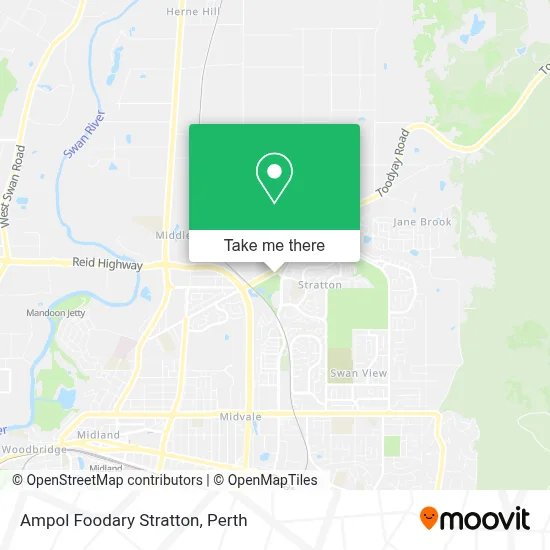 Mapa Ampol Foodary Stratton
