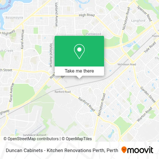 Mapa Duncan Cabinets - Kitchen Renovations Perth