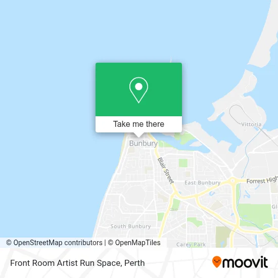 Mapa Front Room Artist Run Space