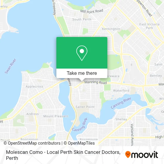 Molescan Como - Local Perth Skin Cancer Doctors map