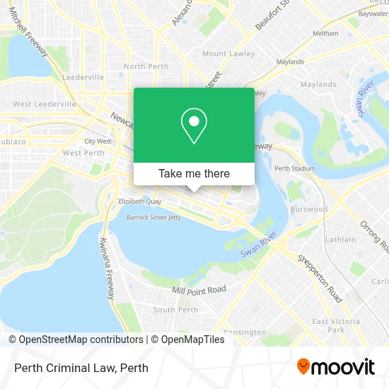 Mapa Perth Criminal Law