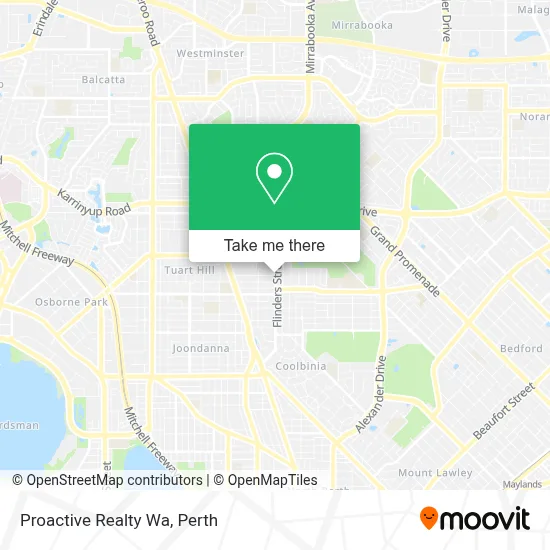 Proactive Realty Wa map