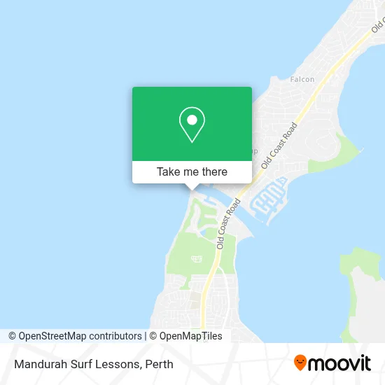 Mapa Mandurah Surf Lessons