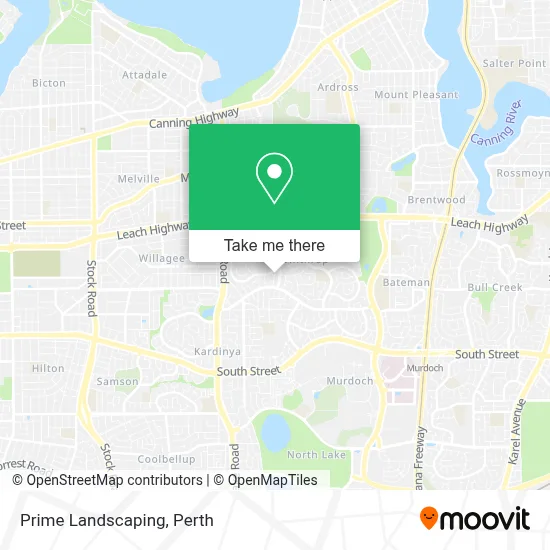 Mapa Prime Landscaping
