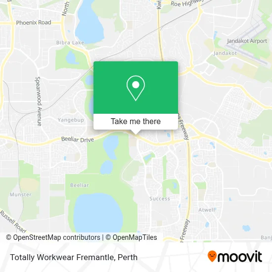 Mapa Totally Workwear Fremantle