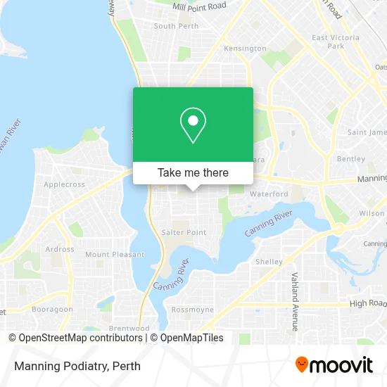 Mapa Manning Podiatry