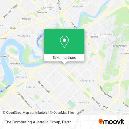 Mapa The Computing Australia Group