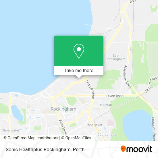 Sonic Healthplus Rockingham map