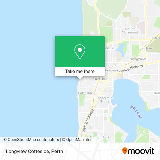 Mapa Longview Cottesloe