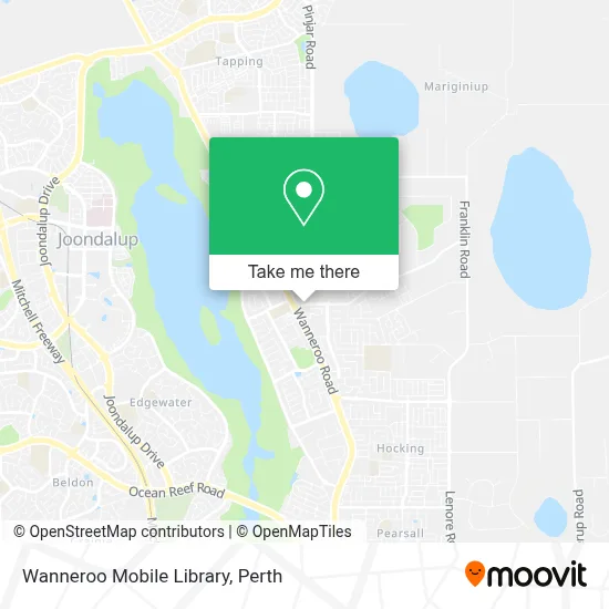Wanneroo Mobile Library map