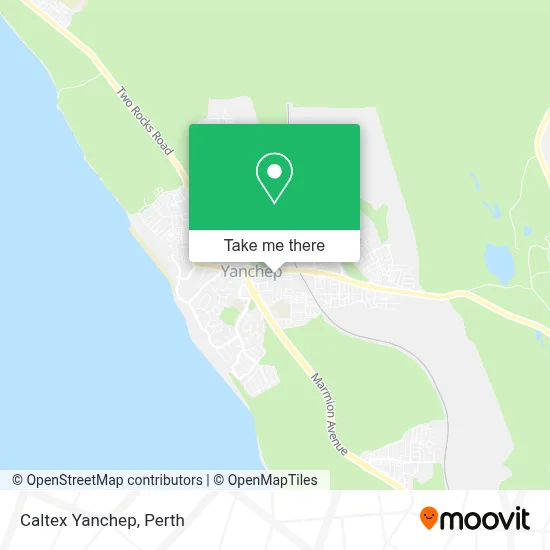 Mapa Caltex Yanchep