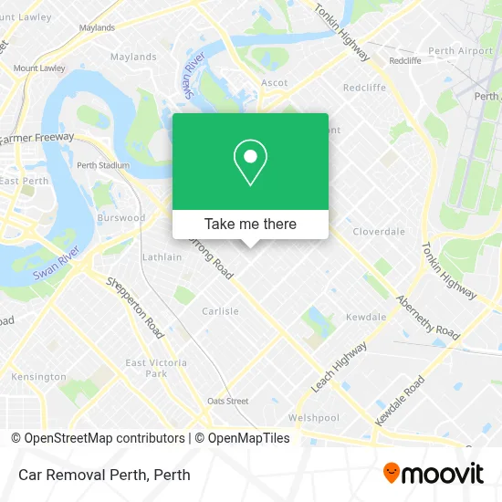 Mapa Car Removal Perth