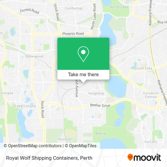 Mapa Royal Wolf Shipping Containers