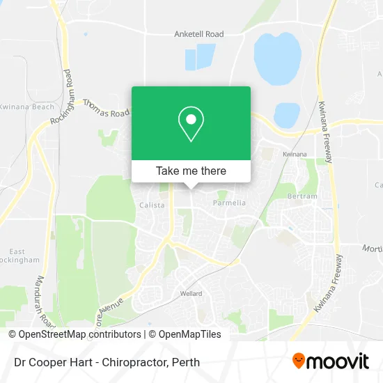 Dr Cooper Hart - Chiropractor map