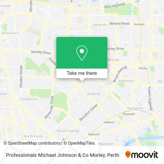 Mapa Professionals Michael Johnson & Co Morley