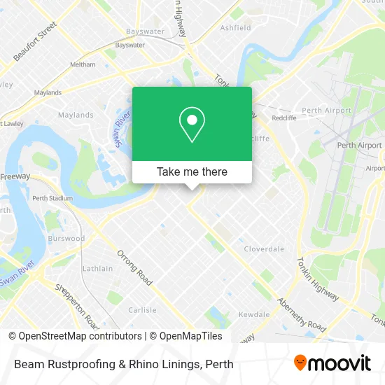 Beam Rustproofing & Rhino Linings map