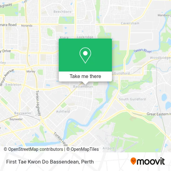 Mapa First Tae Kwon Do Bassendean