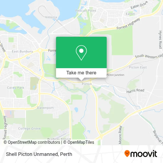 Mapa Shell Picton Unmanned
