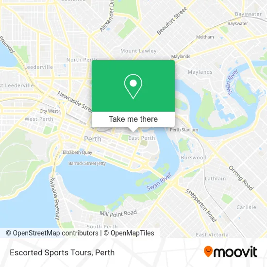 Mapa Escorted Sports Tours