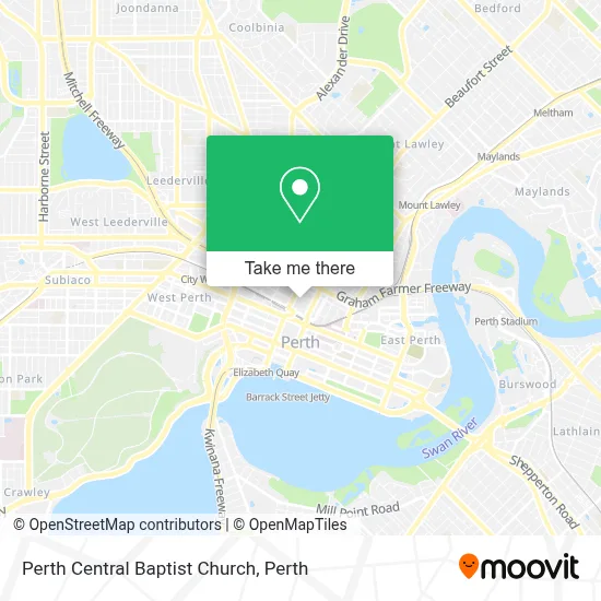 Mapa Perth Central Baptist Church