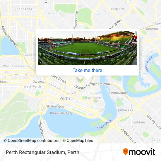 Perth Rectangular Stadium map
