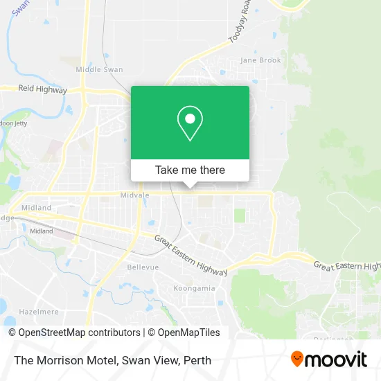 Mapa The Morrison Motel, Swan View