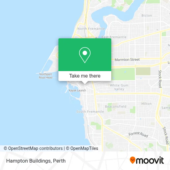 Mapa Hampton Buildings
