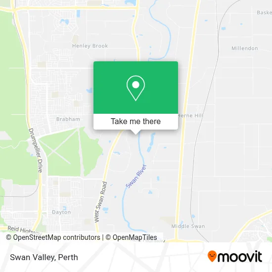 Mapa Swan Valley