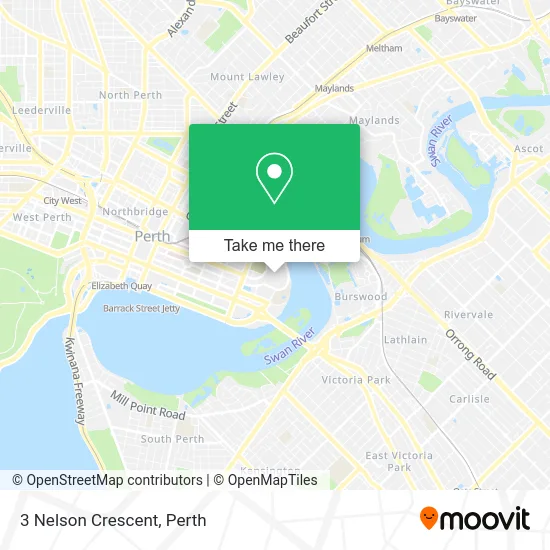 Mapa 3 Nelson Crescent