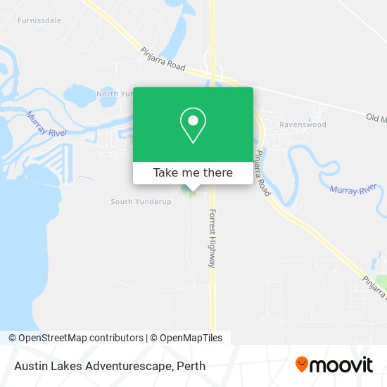 Austin Lakes Adventurescape map