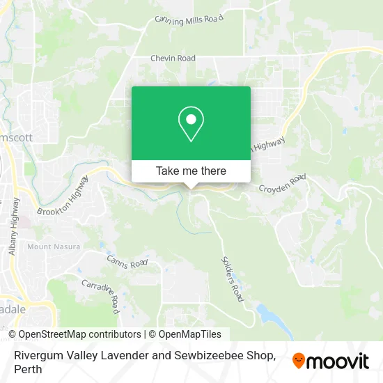 Rivergum Valley Lavender and Sewbizeebee Shop map