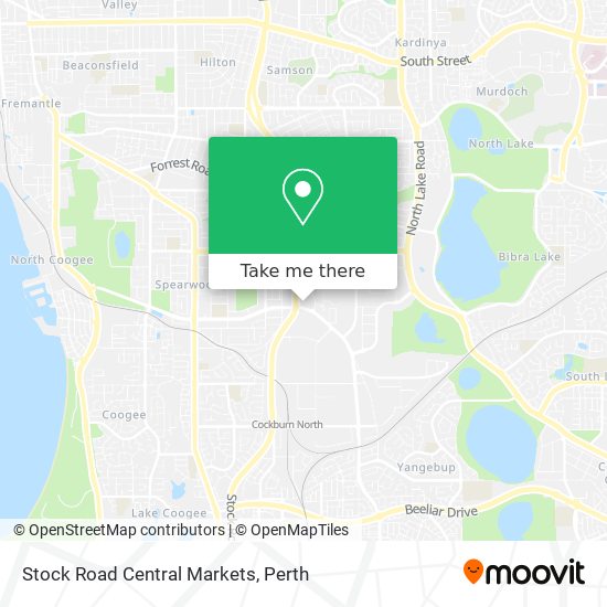 Stock Road Central Markets map