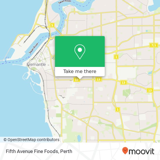 Fifth Avenue Fine Foods map