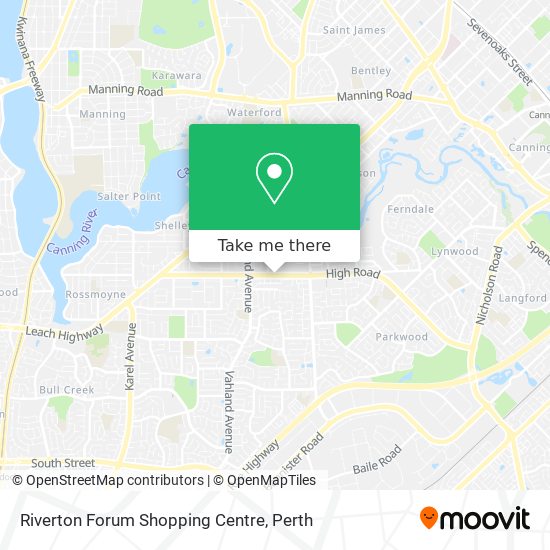 Mapa Riverton Forum Shopping Centre