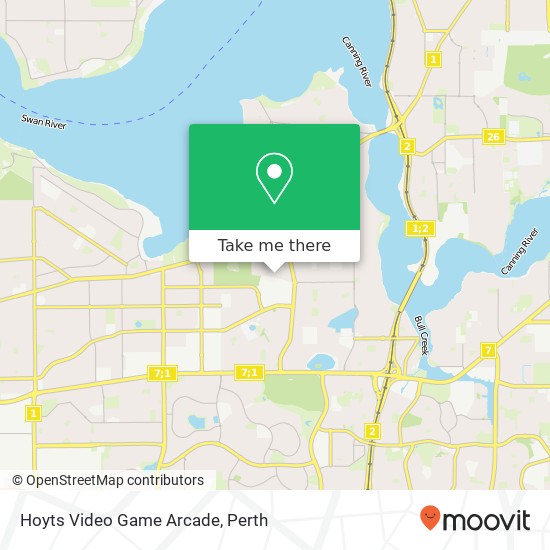 Hoyts Video Game Arcade map