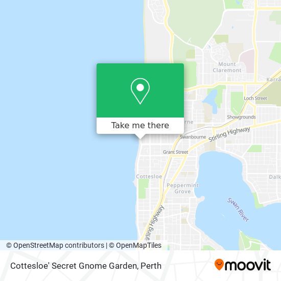 Cottesloe' Secret Gnome Garden map