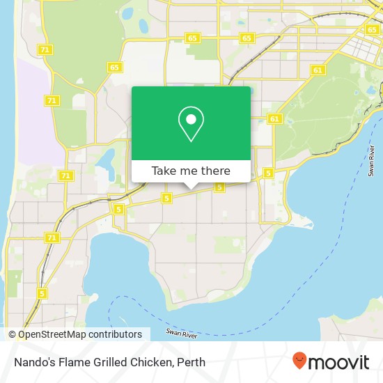 Nando's Flame Grilled Chicken map