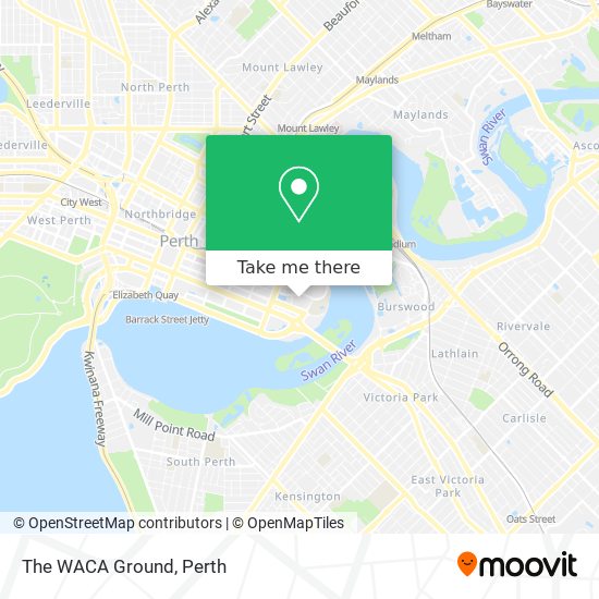 The WACA Ground map