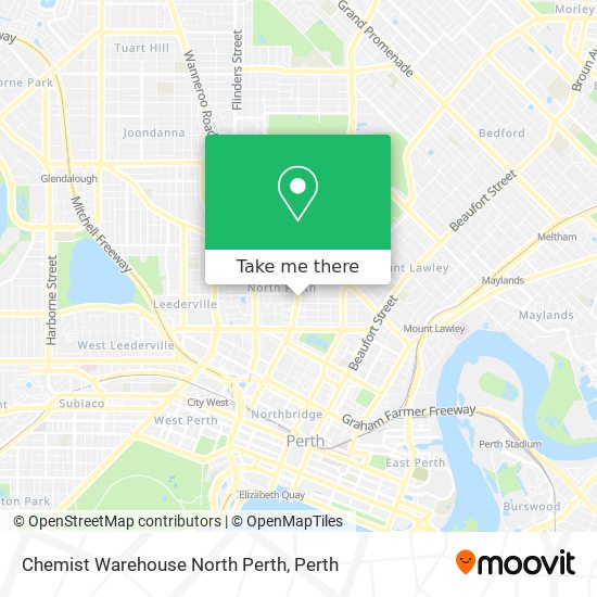 Chemist Warehouse North Perth map
