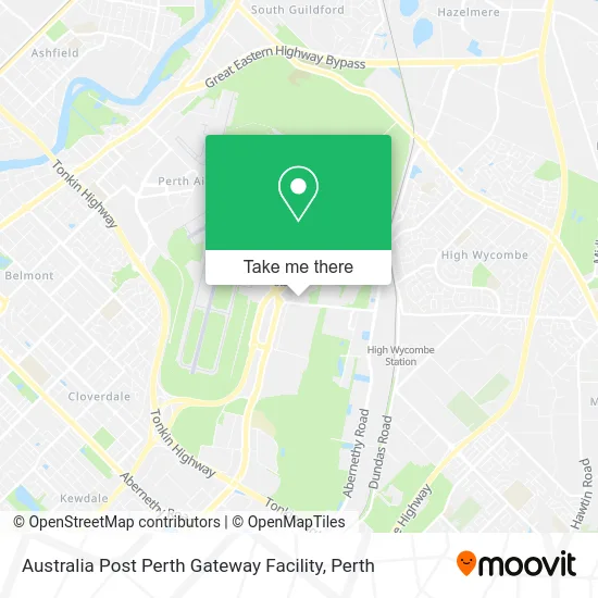 Mapa Australia Post Perth Gateway Facility