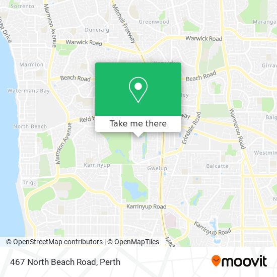 467 North Beach Road map