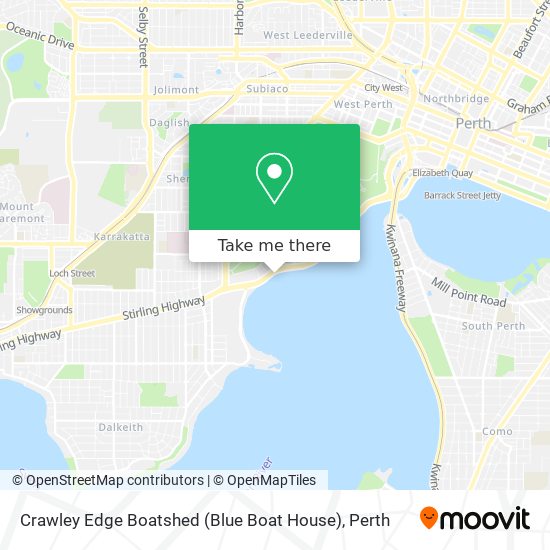 Crawley Edge Boatshed (Blue Boat House) map