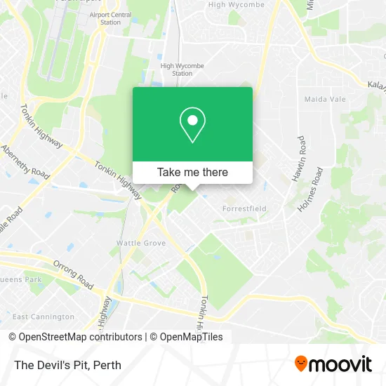 Mapa The Devil's Pit