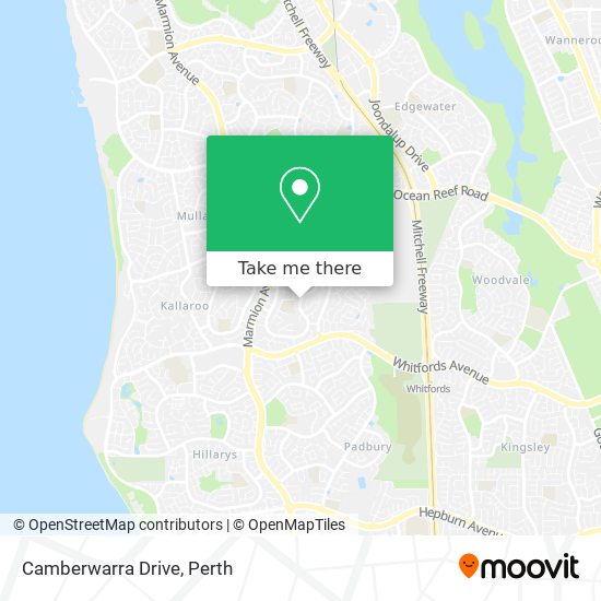 Camberwarra Drive map