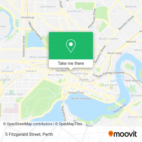 Mapa 5 Fitzgerald Street