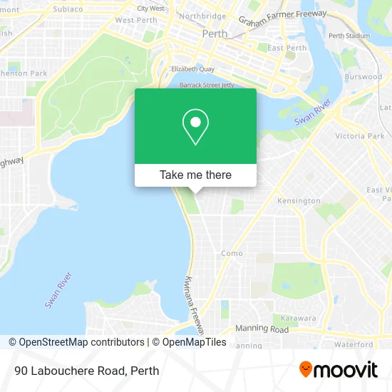 Mapa 90 Labouchere Road