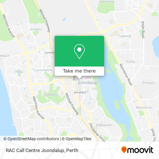 RAC Call Centre Joondalup map