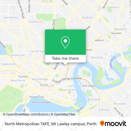 North Metropolitan TAFE, Mt Lawley campus map