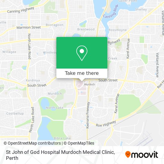 St John of God Hospital Murdoch Medical Clinic map